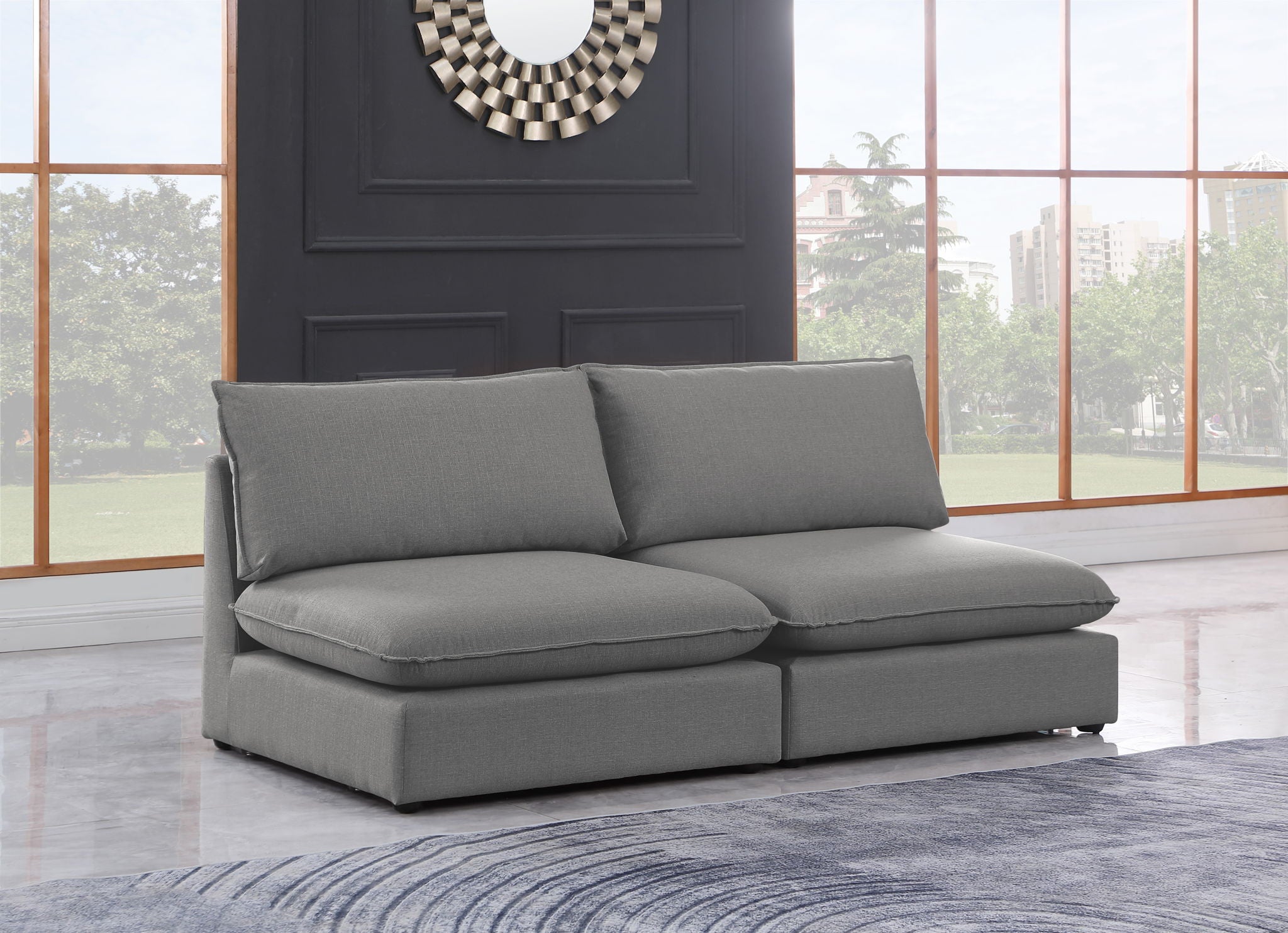 Mackenzie - Modular Sofa Armless - 2 Seats - Urban Living Furniture (Los Angeles, CA)