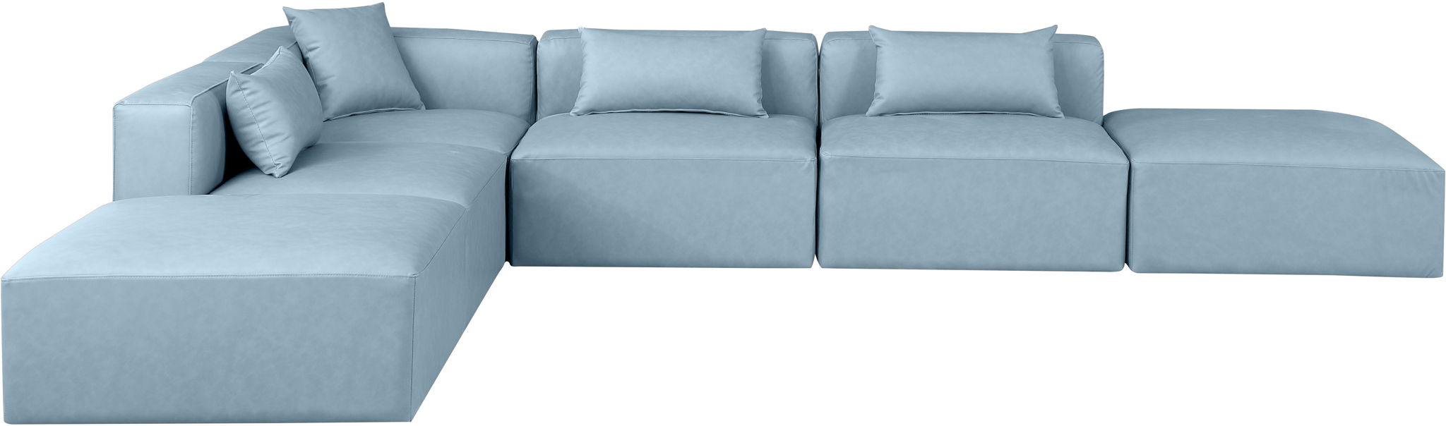 Cube - 6 Piece Modular Corner Armless Sectional - Urban Living Furniture (Los Angeles, CA)