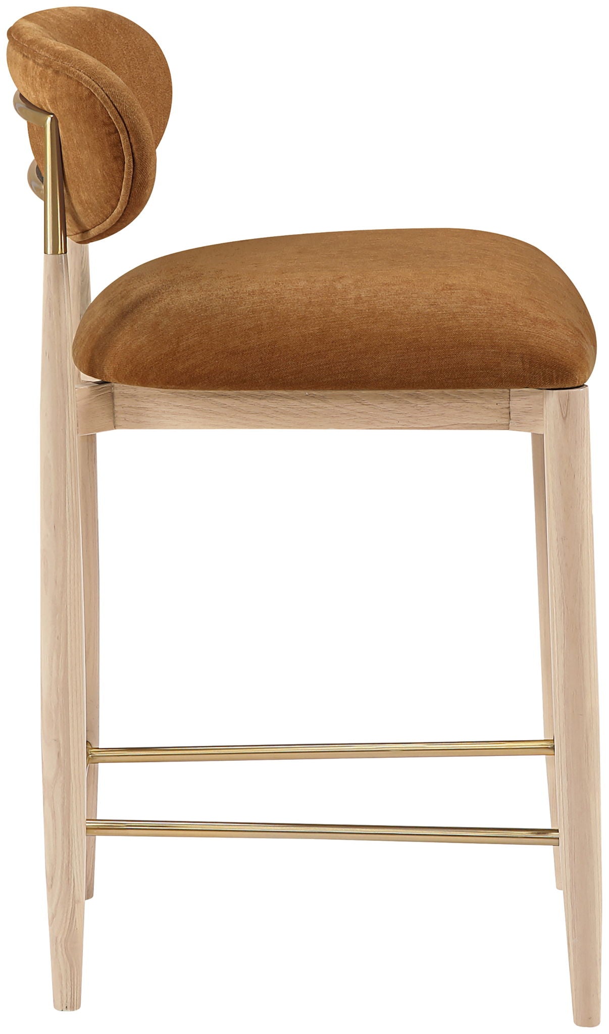 Riccio - Fabric Stool - Natural Frame - Urban Living Furniture (Los Angeles, CA)