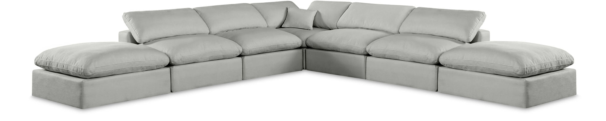 Comfy - 7 Piece Linen Modular Corner Sectional - Urban Living Furniture (Los Angeles, CA)