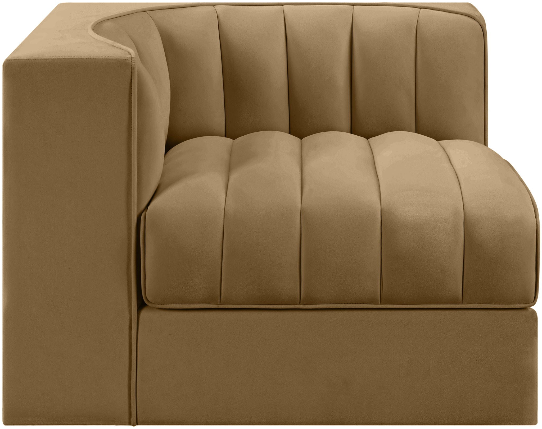 Rummi - Velvet Performance Fabric Upholstered Modular Corner Chair - Urban Living Furniture (Los Angeles, CA)