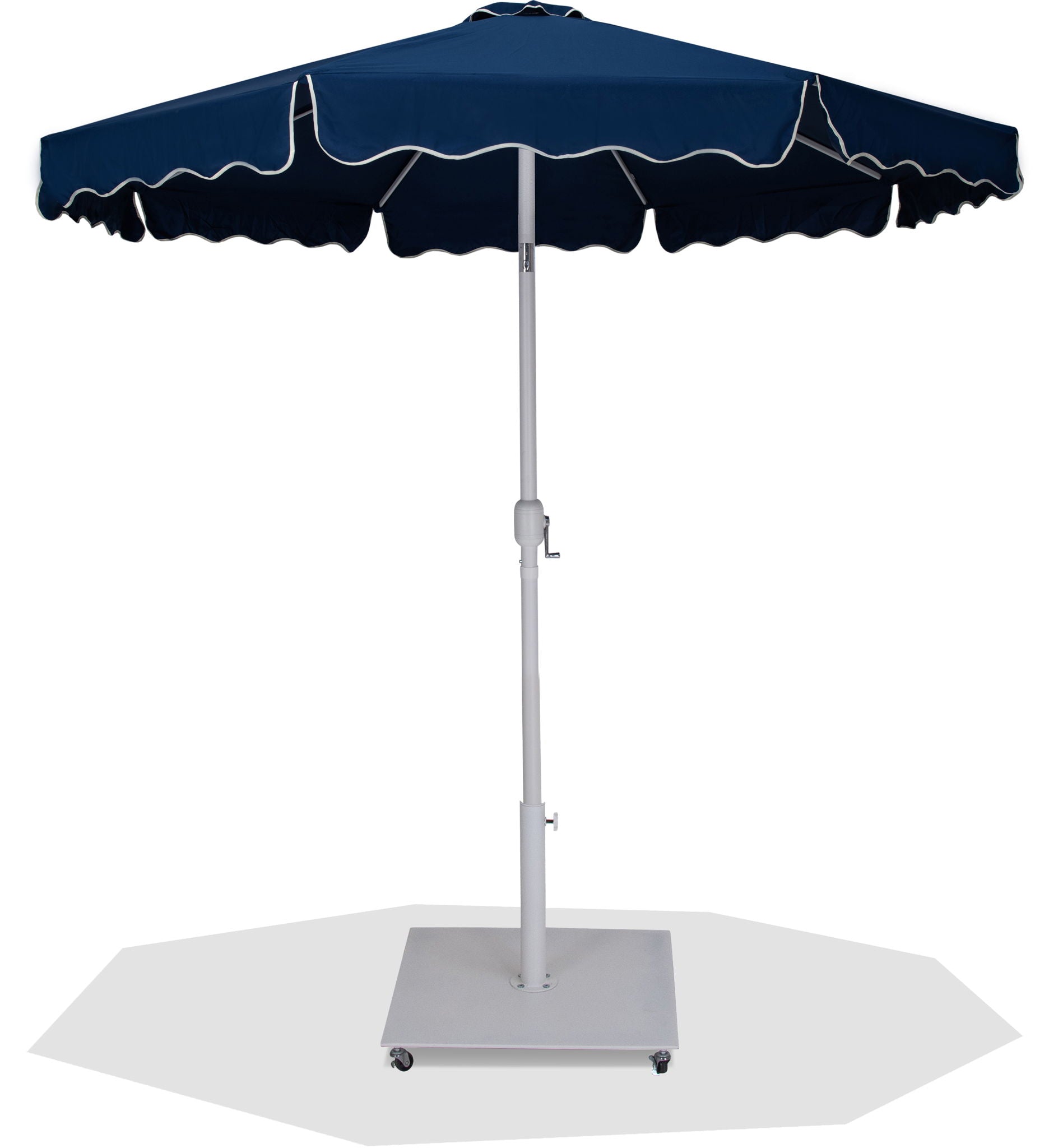 Amalfi - Aluminum Patio Umbrella - White Base / White Pole - Urban Living Furniture (Los Angeles, CA)