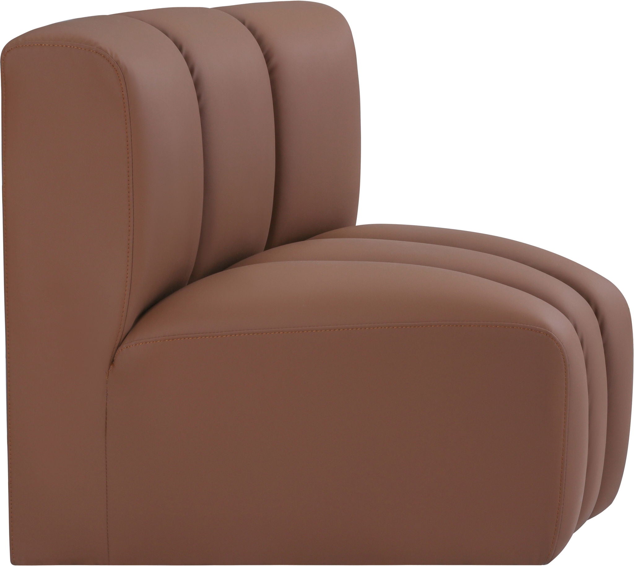 Arc - Faux Leather Curved Corner Chair - Urban Living Furniture (Los Angeles, CA)