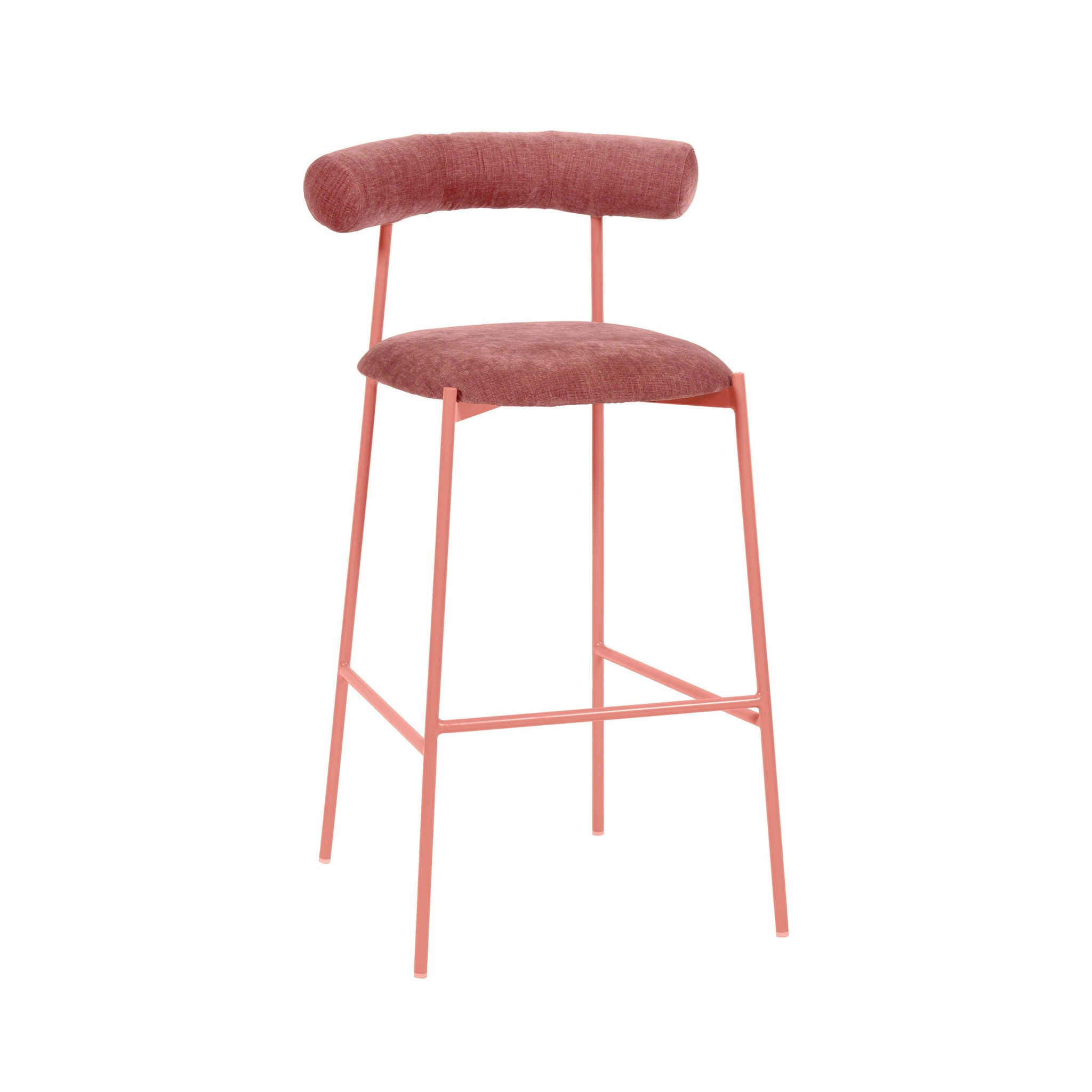 Liliana - Velvet Bar Stool - Urban Living Furniture (Los Angeles, CA)