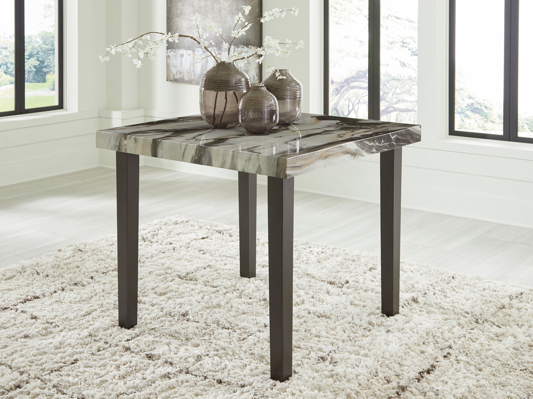 Jeshina - Dark Brown / Beige - Square Dining Room Counter Table - Urban Living Furniture (Los Angeles, CA)