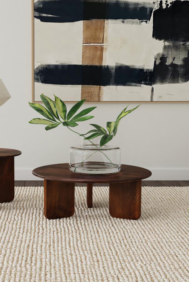 Dale - Round Solid Mango Wood Table - Urban Living Furniture (Los Angeles, CA)