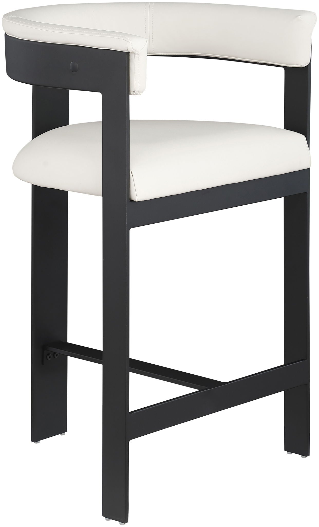 Romeo - Faux Leather Counter Stool With Black Base (Set of 2) - Urban Living Furniture (Los Angeles, CA)
