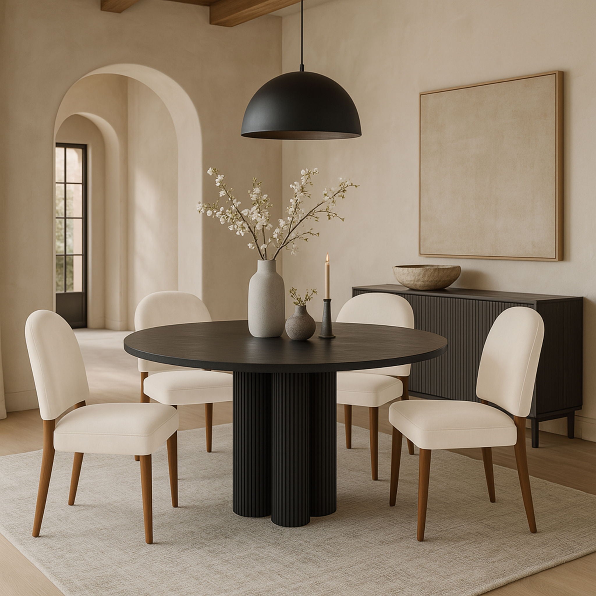 Varinelle - Velvet Dining Chair (Set of 2) - Walnut Frame - Urban Living Furniture (Los Angeles, CA)