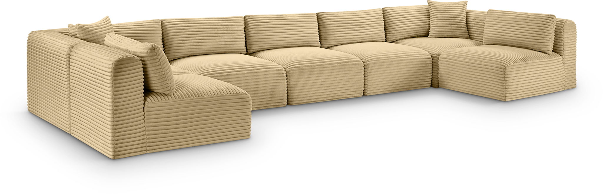 Shaggy - 7 Piece Modular U-Shaped Armless Sectional - Urban Living Furniture (Los Angeles, CA)