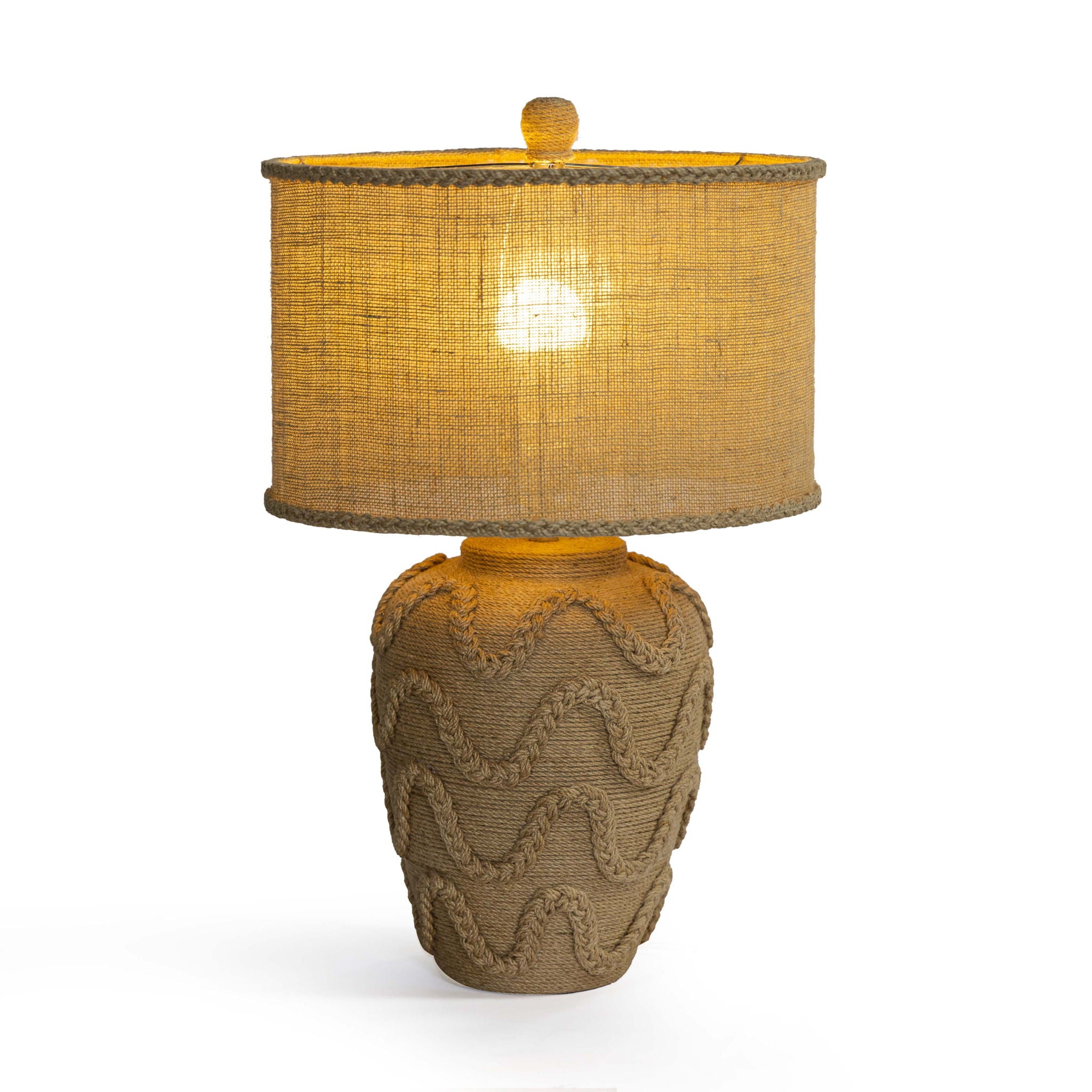 Baha - Bamboo Jute Table Lamp - Natural - Urban Living Furniture (Los Angeles, CA)