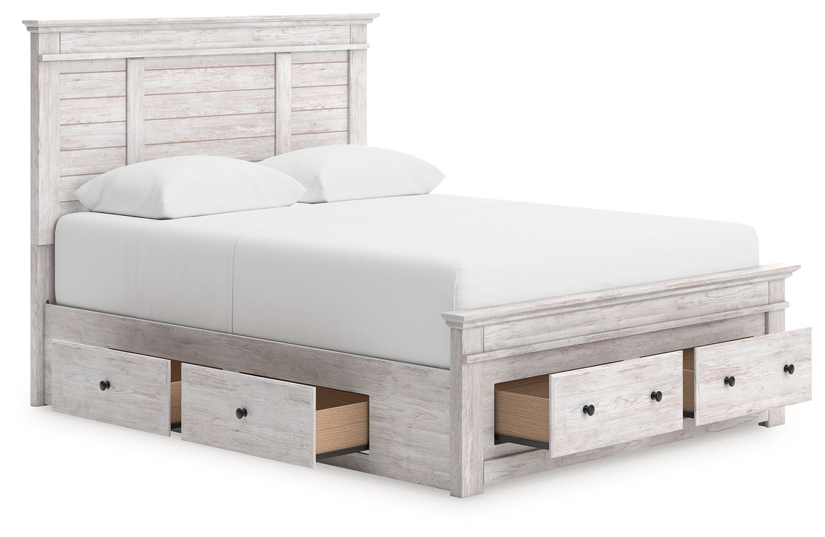 Makidern - Panel Storage Bed With 2 Under Bed Storage Units - Urban Living Furniture (Los Angeles, CA)