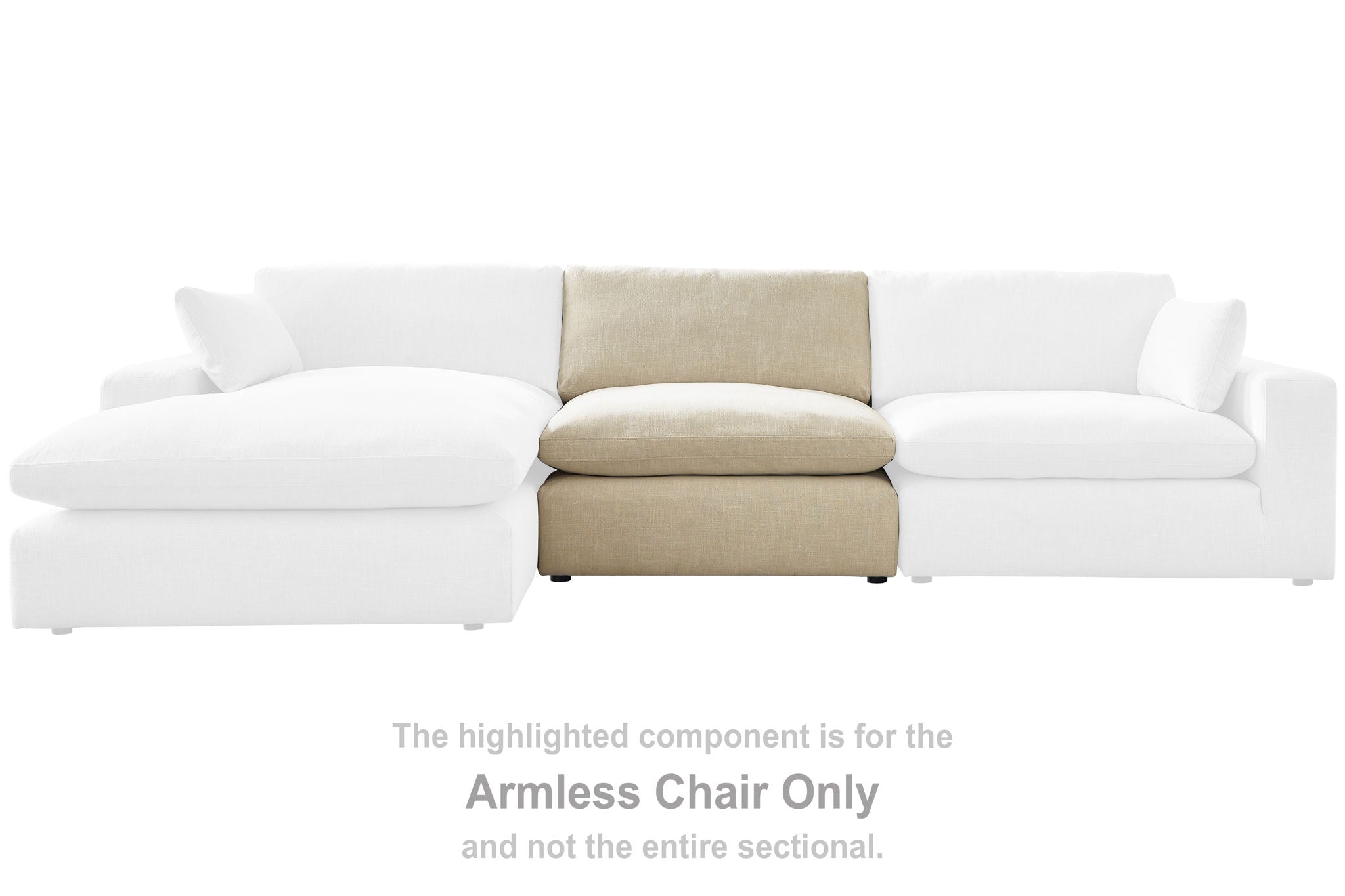 Elyza - Linen - Armless Chair - Urban Living Furniture (Los Angeles, CA)