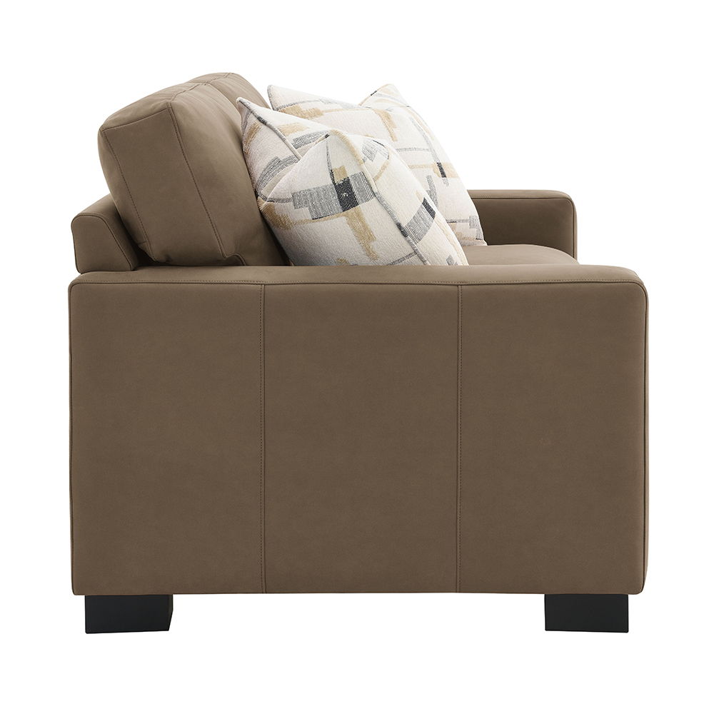 Darya - Loveseat With 3 Pillows - Brown Suede Fabric - Urban Living Furniture (Los Angeles, CA)
