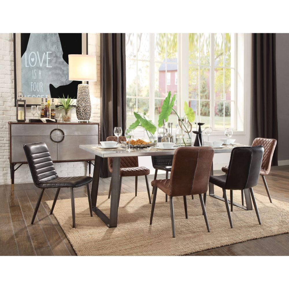 Kaylia - Dining Table - Aluminum & Gunmetal - Urban Living Furniture (Los Angeles, CA)