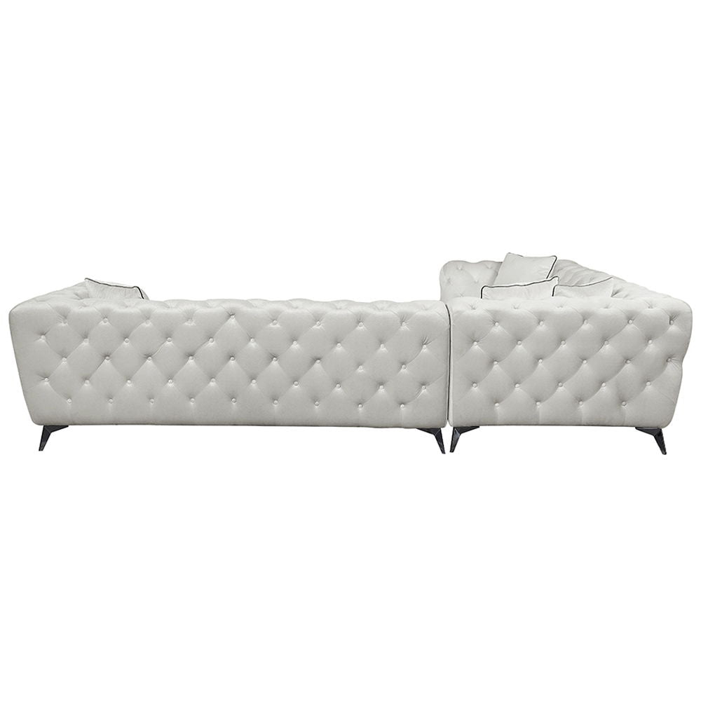 Atronia - Sectional Sofa With 4 Pillows - Beige Fabric - Urban Living Furniture (Los Angeles, CA)