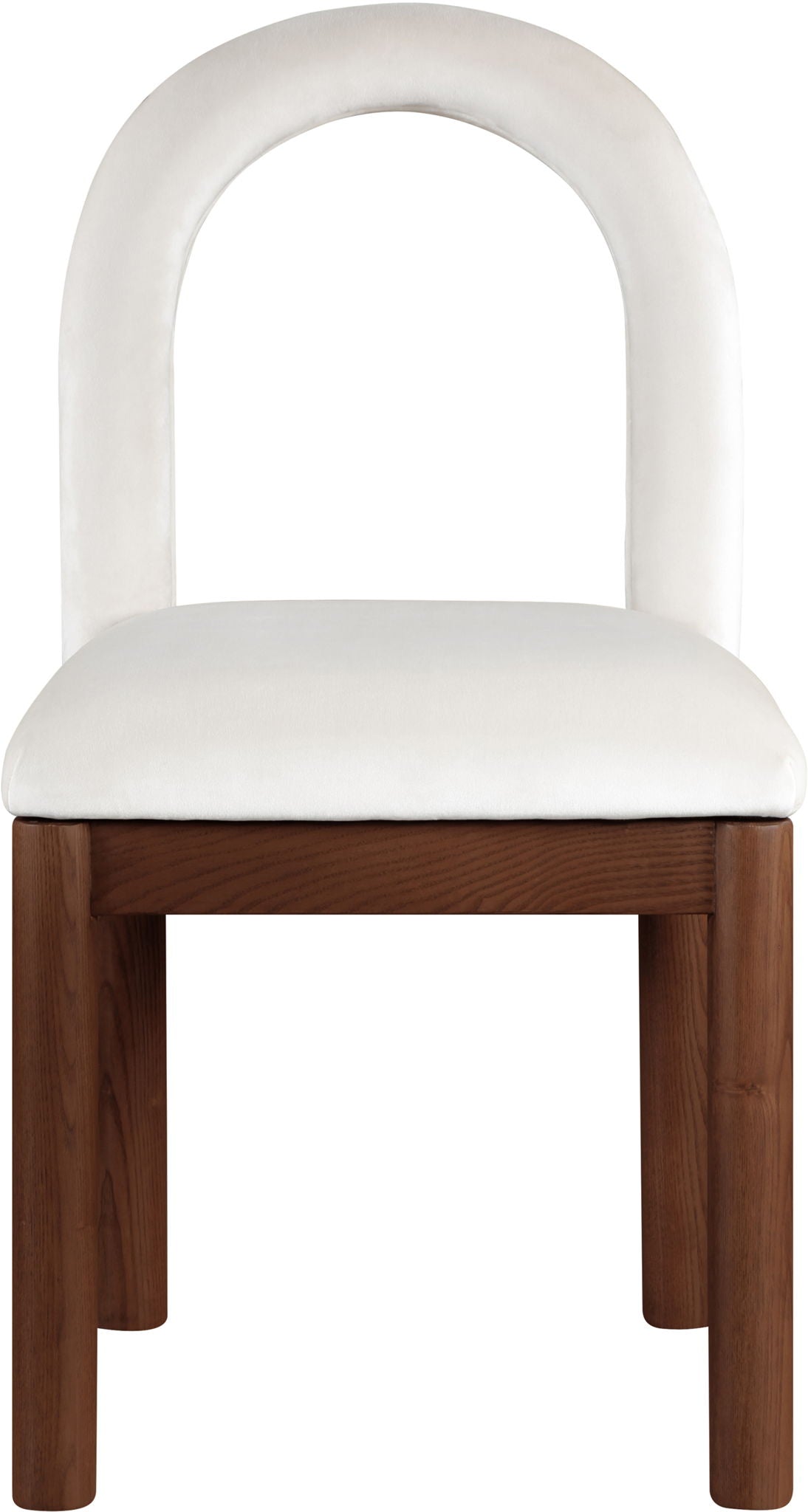Conrad - Velvet Dining Chair With Brown Legs - Urban Living Furniture (Los Angeles, CA)