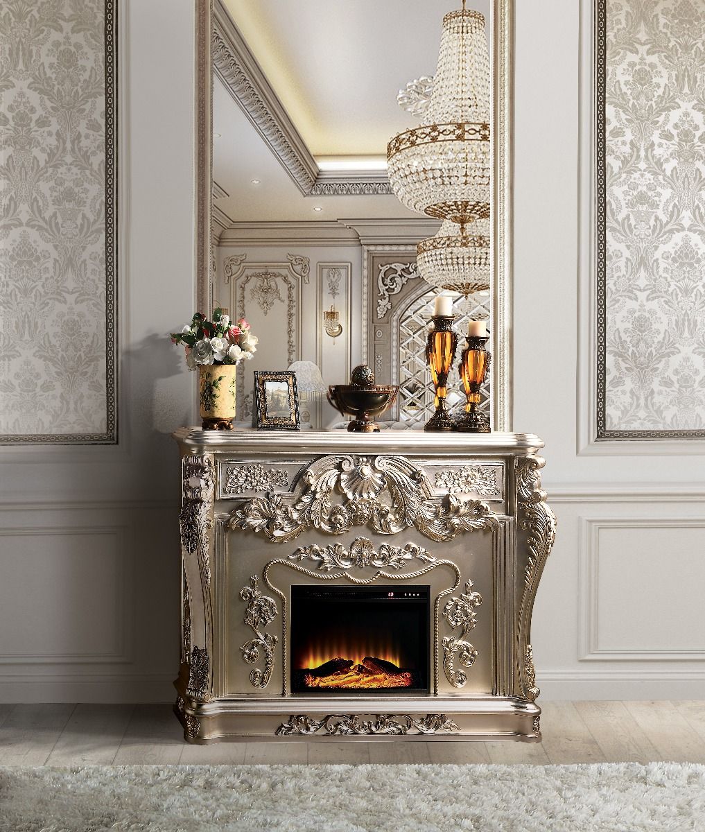 Sorina - Fireplace - Antique Silver - Urban Living Furniture (Los Angeles, CA)