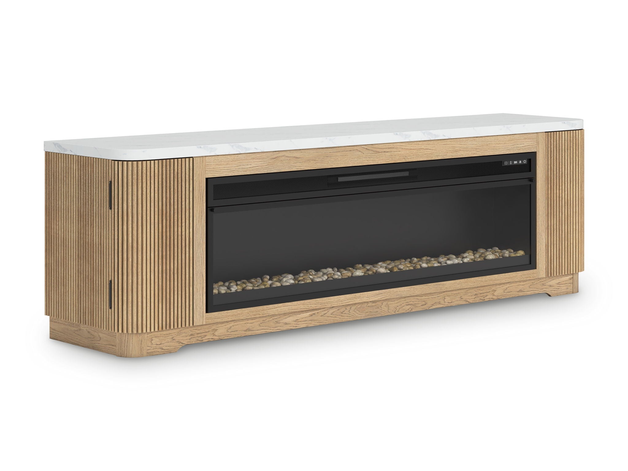 Camdill - Light Brown - 80" TV Stand With Electric Fireplace - Urban Living Furniture (Los Angeles, CA)