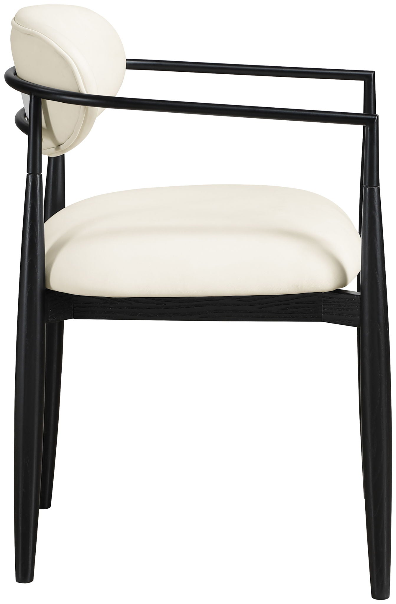 Riccio - Faux Leather Dining Arm Chair (Set of 2) - Black Frame - Urban Living Furniture (Los Angeles, CA)