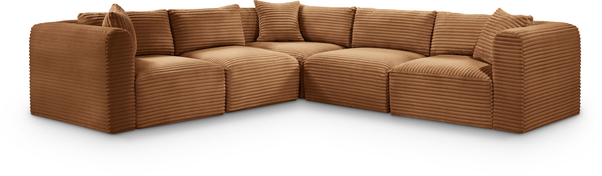 Shaggy - Fabric 5 Piece Modular Corner Sectional - Urban Living Furniture (Los Angeles, CA)