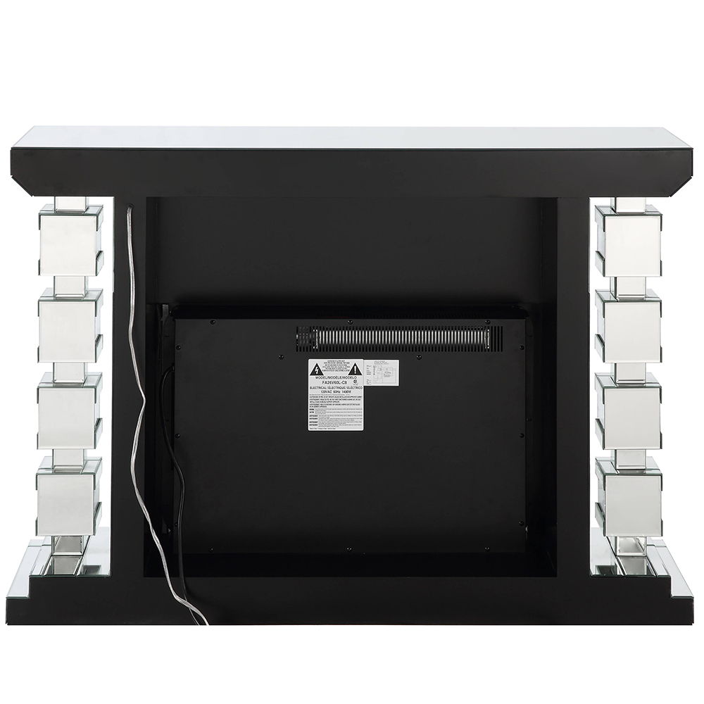 Noralie - 47" Fireplace With Bluetooth - Mirrored & Faux Diamonds - Urban Living Furniture (Los Angeles, CA)