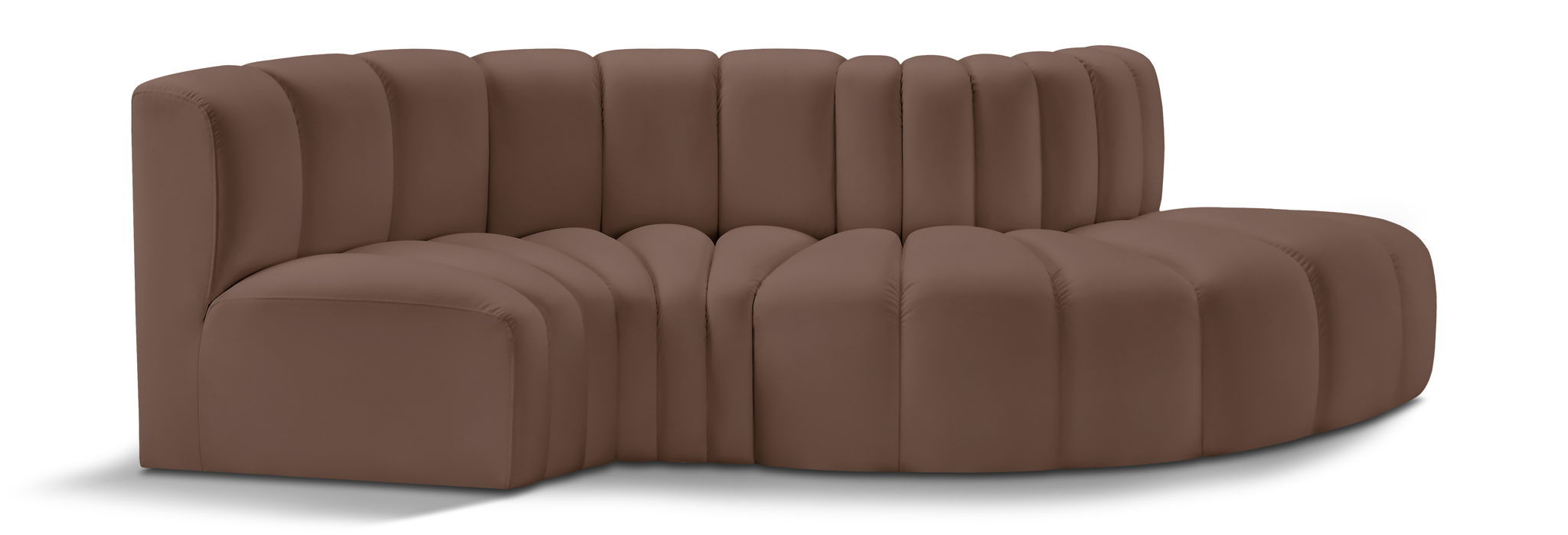 Arc - Faux Leather 4 Piece L-Shaped Modular Sofa - Urban Living Furniture (Los Angeles, CA)