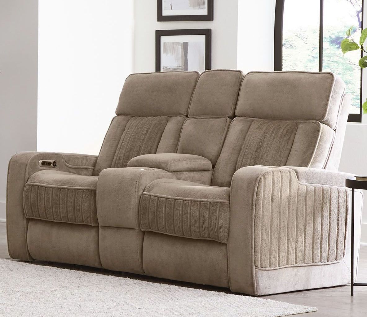 Equinox - Power Console Loveseat - Urban Living Furniture (Los Angeles, CA)
