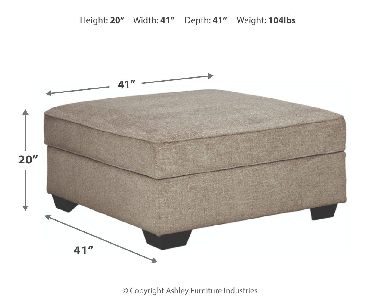 Bovarian - Stone - Ottoman With Storage - Urban Living Furniture (Los Angeles, CA)