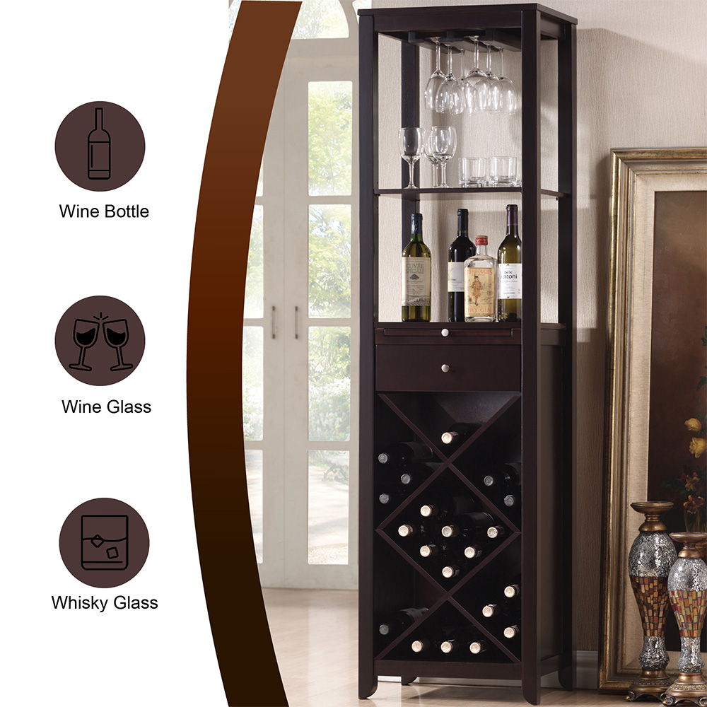 Casey - Wine Cabinet - Wenge - Urban Living Furniture (Los Angeles, CA)
