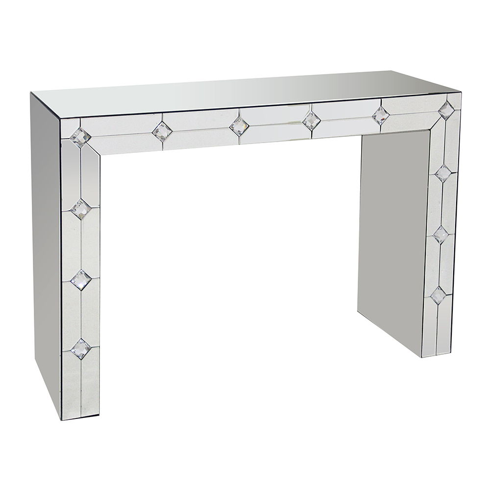 Hessa - Console Table - Mirrored & Faux Rhinestone - Urban Living Furniture (Los Angeles, CA)