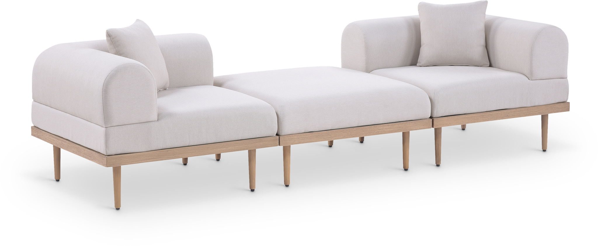 Laguna - 3 Piece 106.5" Outdoor Patio Modular Sofa With Backless Seat - Urban Living Furniture (Los Angeles, CA)