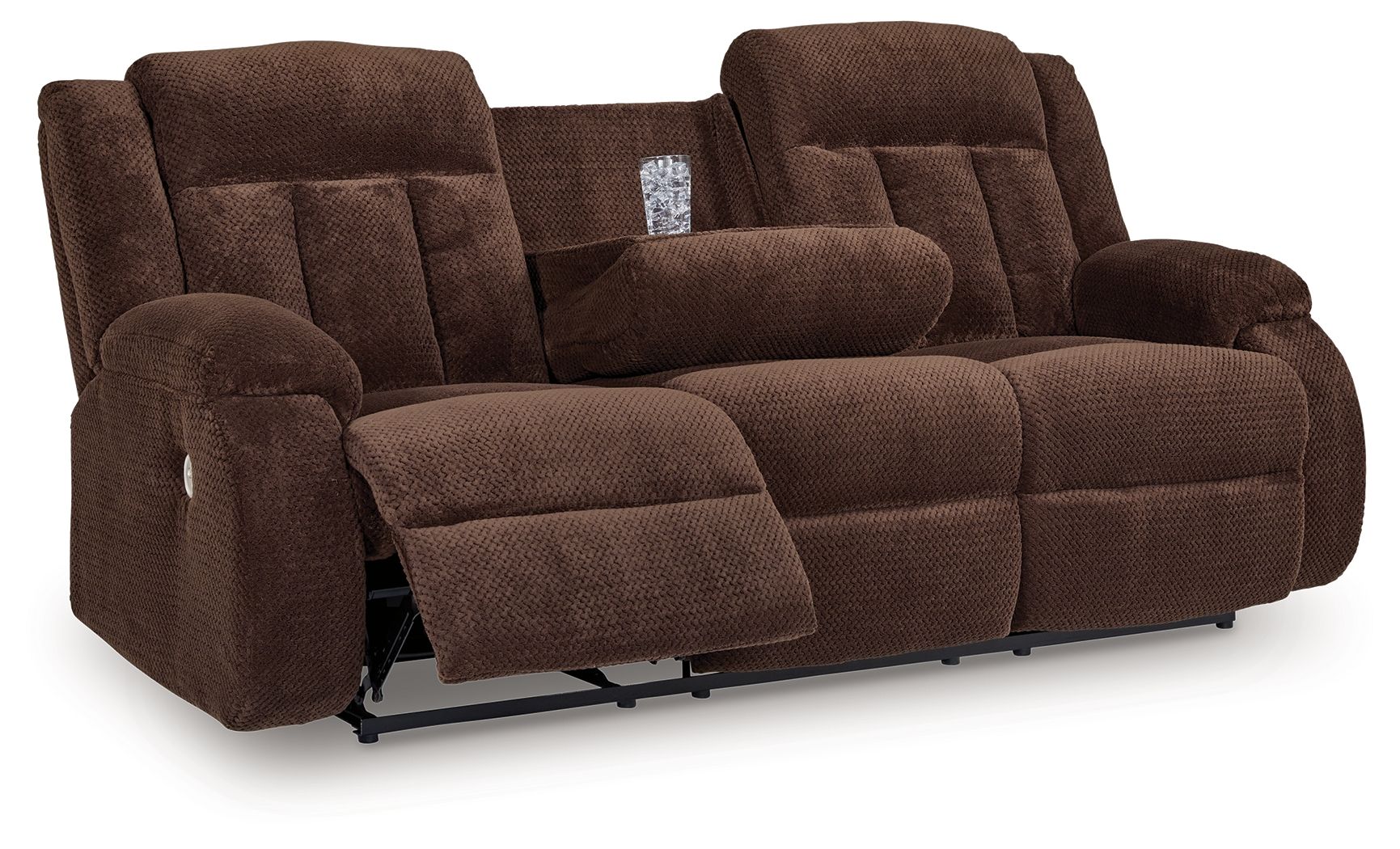Free Wake - Chocolate - Reclining Power Sofa With Drop Down Table - Urban Living Furniture (Los Angeles, CA)