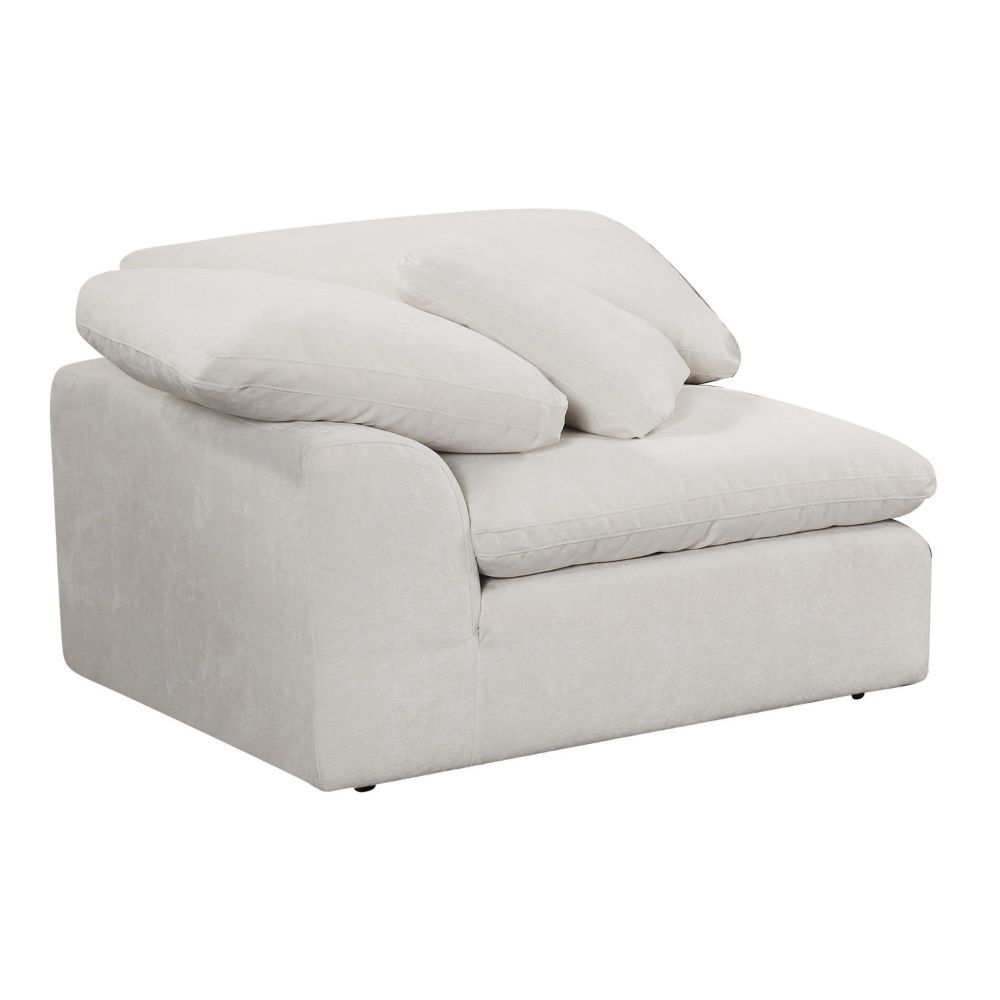 Naveen - Modular Wedge With Pillow - Ivory Linen