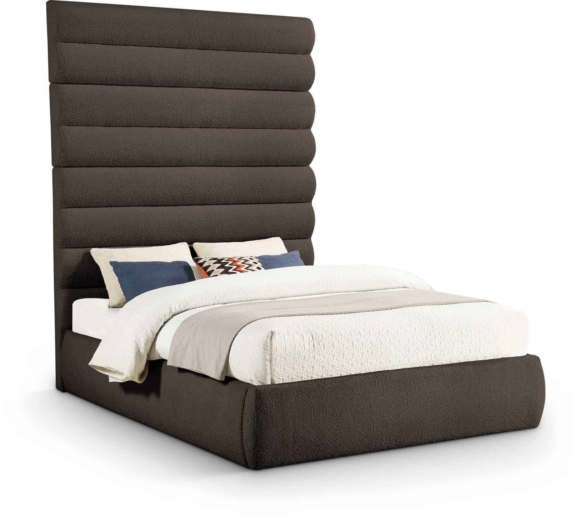 Adam - Boucle Fabric Bed With 89" Headboard - Urban Living Furniture (Los Angeles, CA)