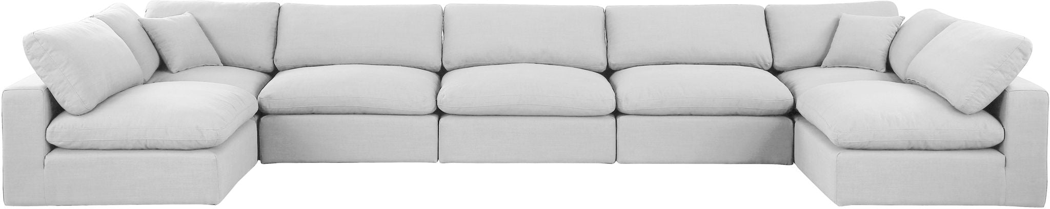 Comfy - 7 Piece Linen Modular Armless Sectional - Urban Living Furniture (Los Angeles, CA)