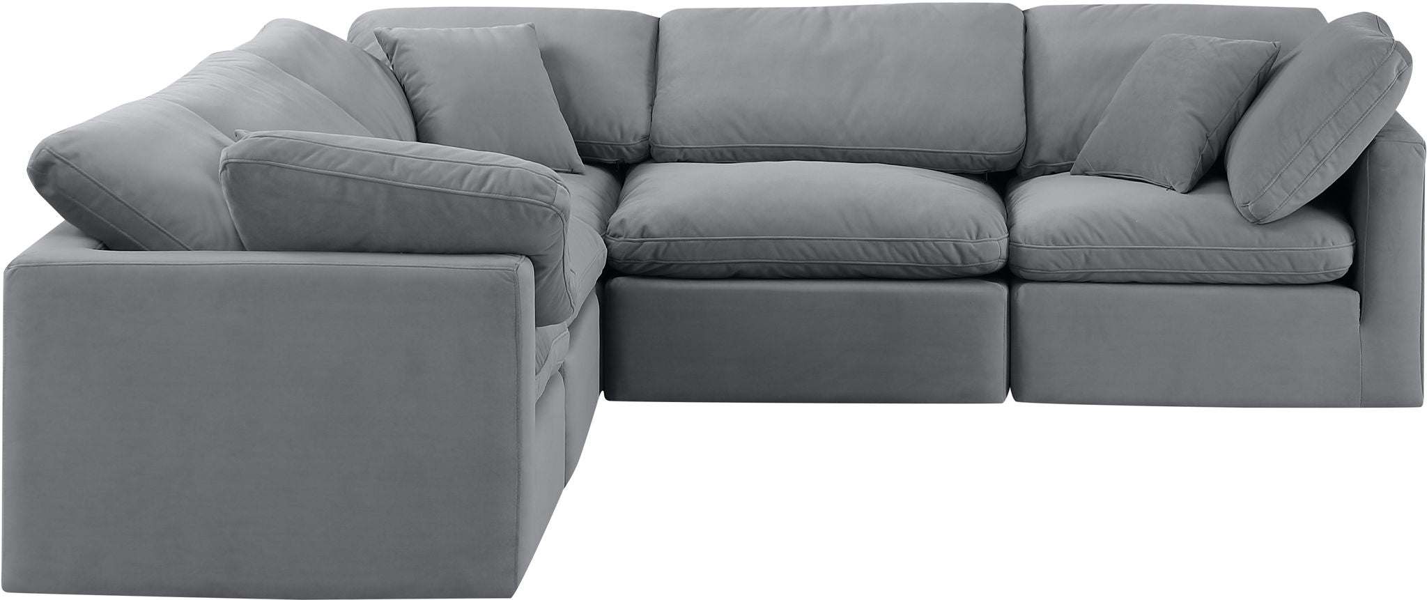 Indulge - Velvet 5 Piece Modular Corner Sectional - Urban Living Furniture (Los Angeles, CA)