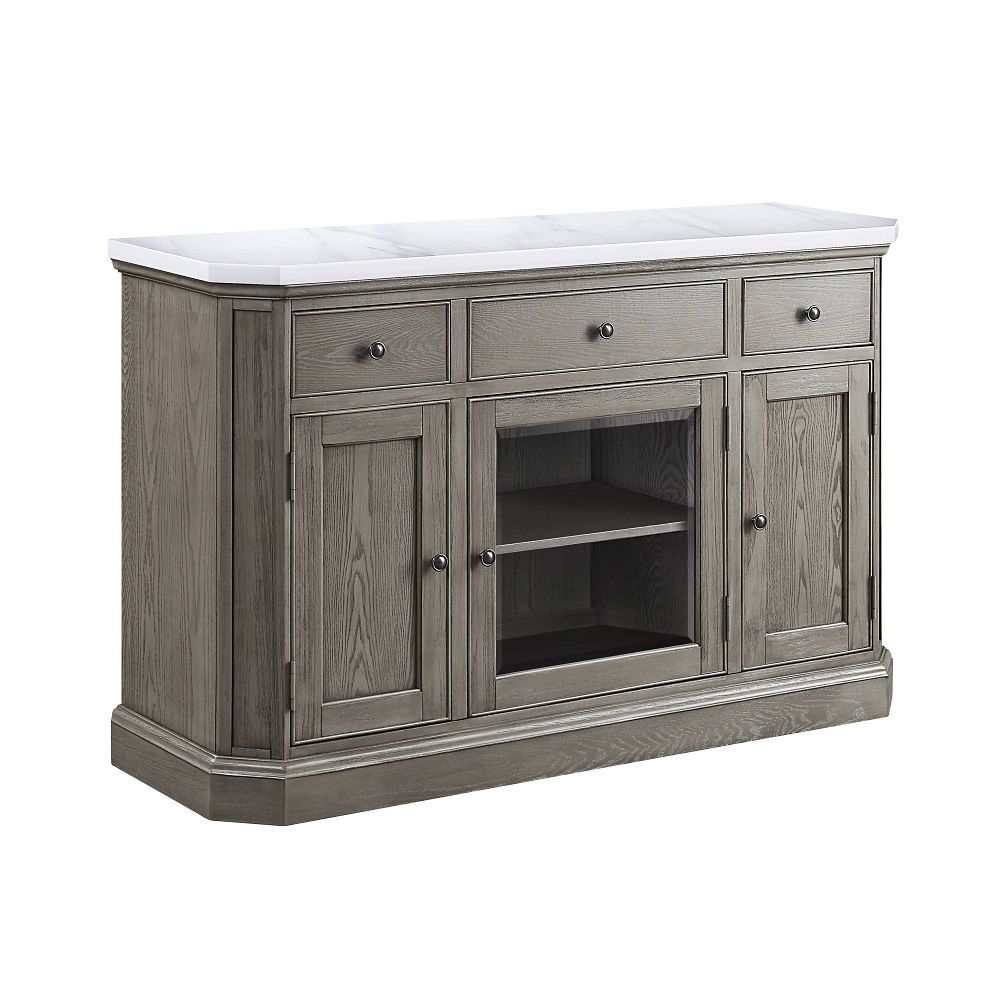 Zumala - Server - Marble Top & Weathered Oak - Urban Living Furniture (Los Angeles, CA)