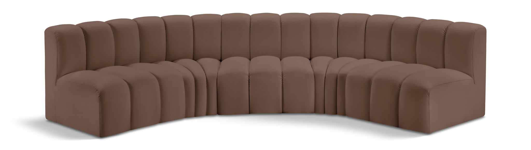 Arc - Faux Leather 5 Piece U-Shaped Modular Sofa - Urban Living Furniture (Los Angeles, CA)