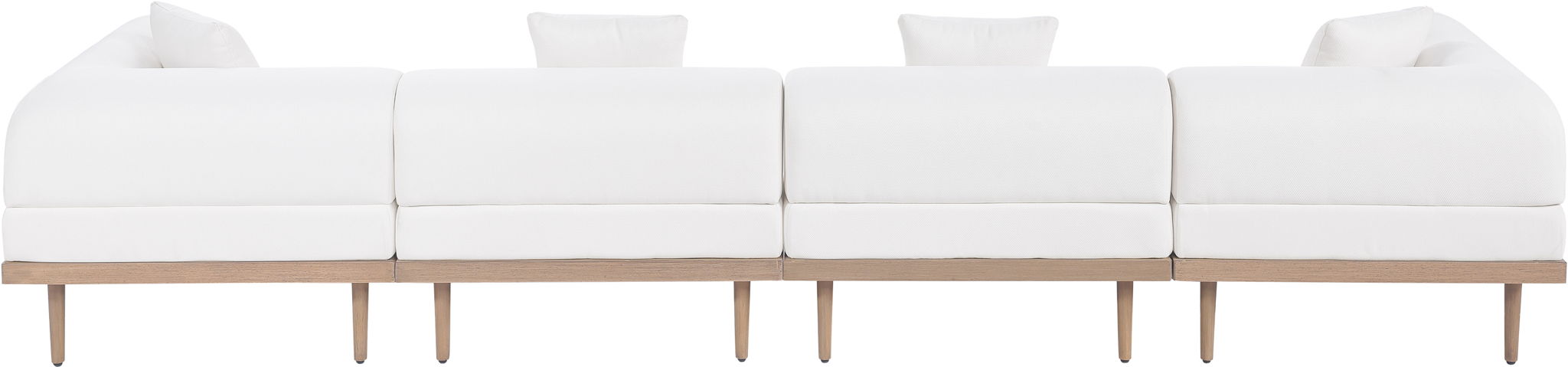 Laguna - 4 Piece Resilient Water Resistant Fabric 142" Upholstered Outdoor Patio Modular Sofa - Urban Living Furniture (Los Angeles, CA)