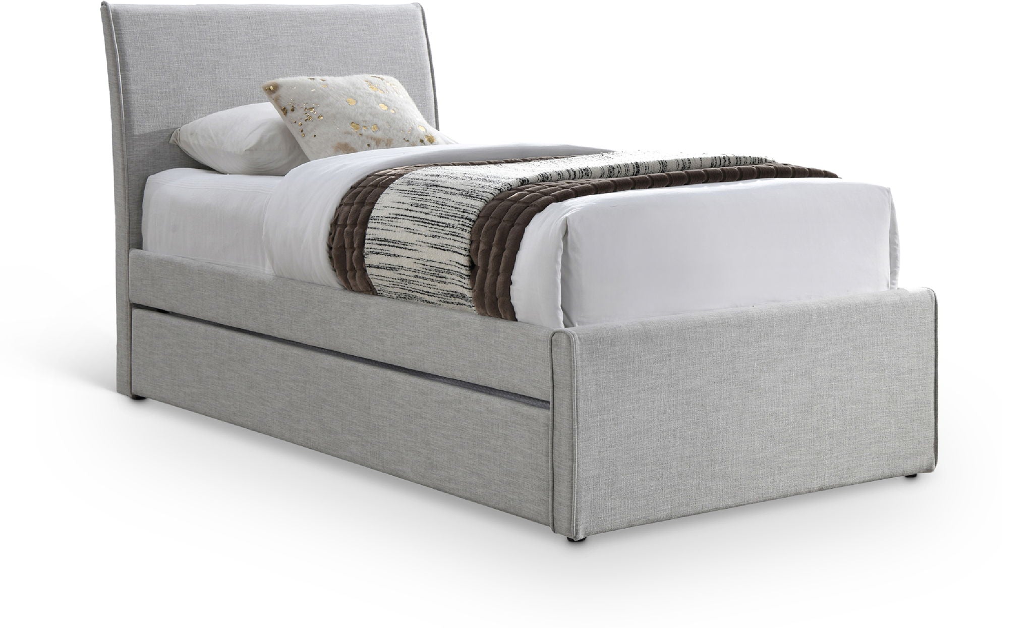 Myles - Linen Twin Trundle Bed - Urban Living Furniture (Los Angeles, CA)