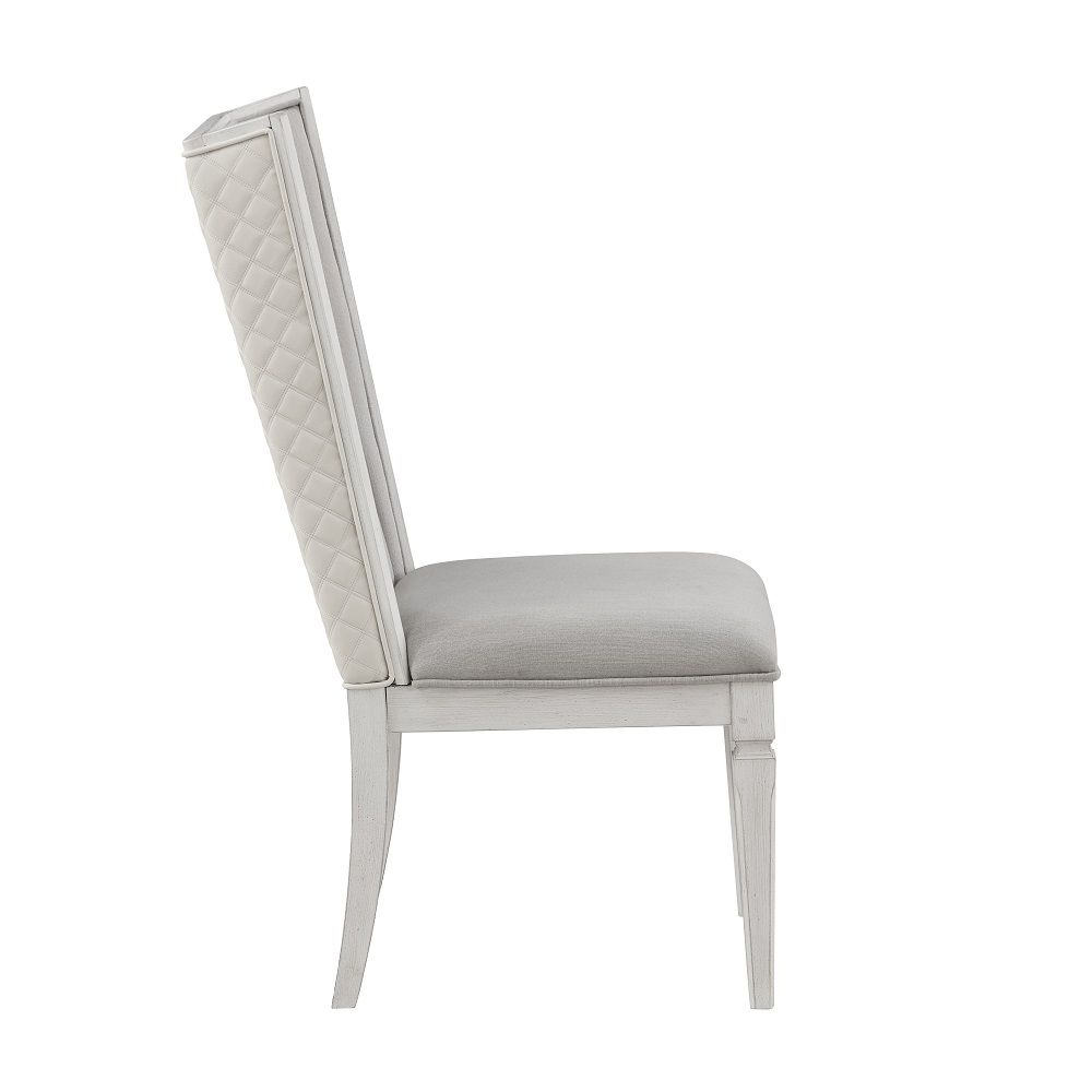 Katia - Hostess Chair (Set of 2) - Light Gray & Weathered White - Urban Living Furniture (Los Angeles, CA)