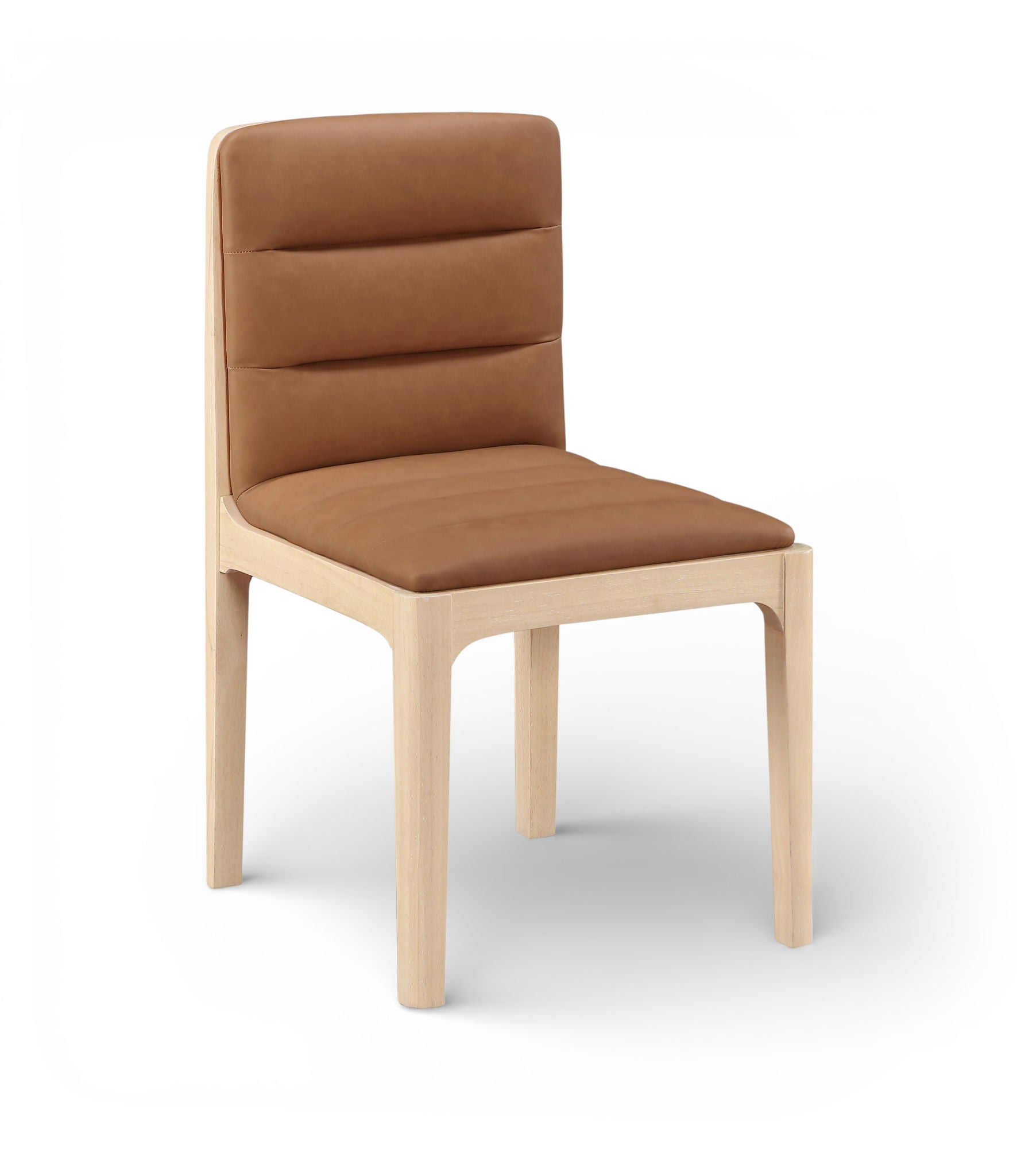 Ellis - Vegan Leather Upholstered Dining Chair (Set of 2) - Natural Base - Urban Living Furniture (Los Angeles, CA)