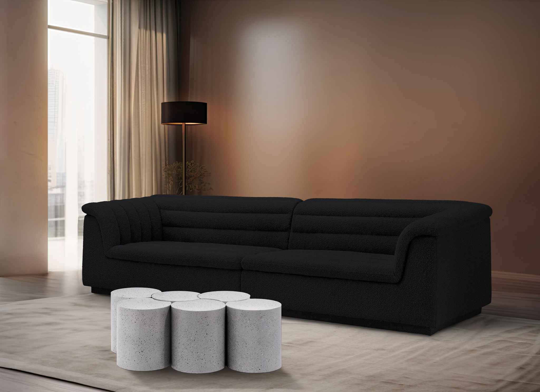 Dimple - 6 Piece Modular Coffee Table - Terazzo Finish - Urban Living Furniture (Los Angeles, CA)