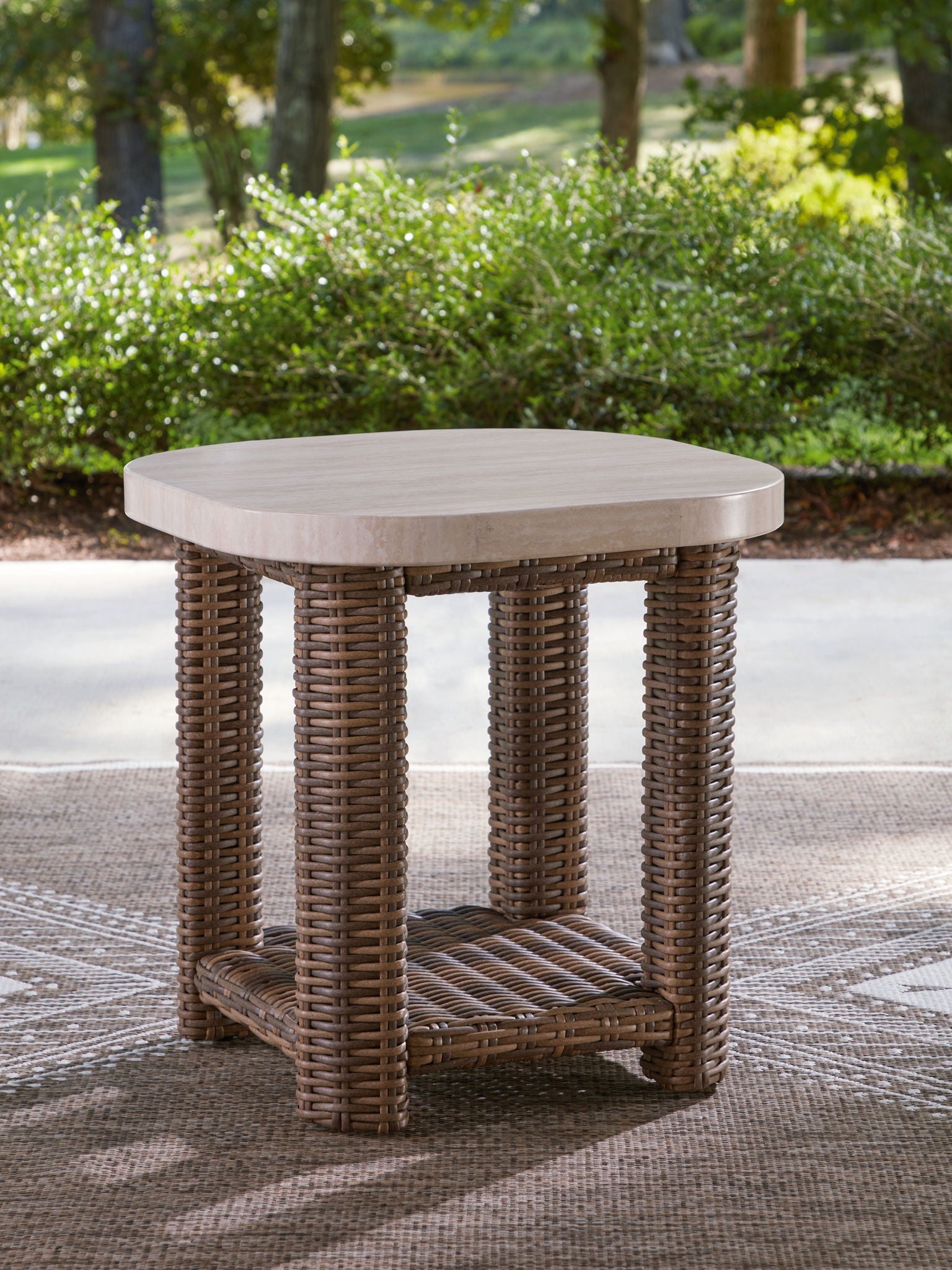 Dolan Creek - Square End Table - Beige / Brown - Urban Living Furniture (Los Angeles, CA)