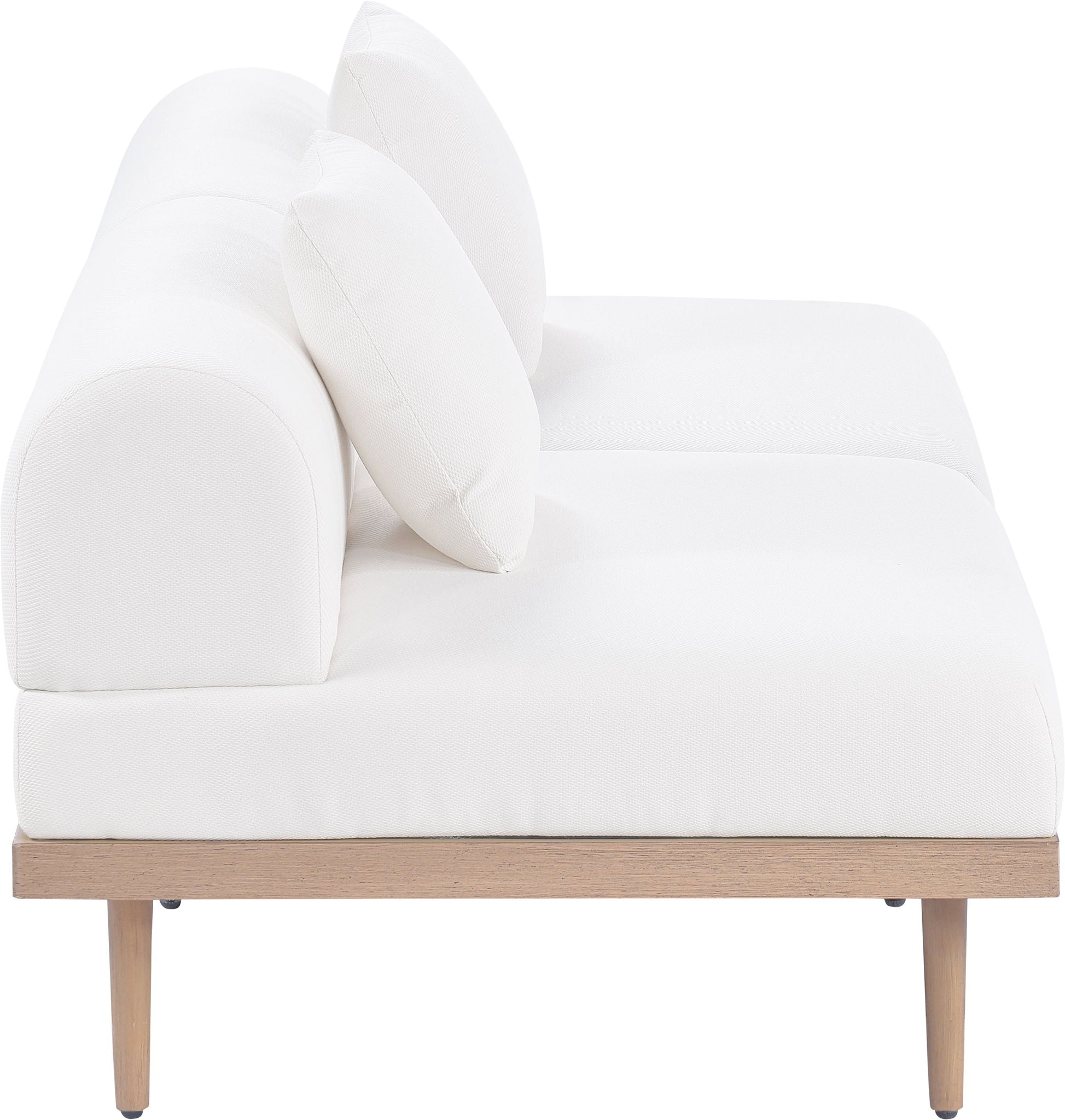 Laguna - 2 Piece Resilient Water Resistant Fabric 71" Outdoor Patio Armless Modular Loveseat - Urban Living Furniture (Los Angeles, CA)
