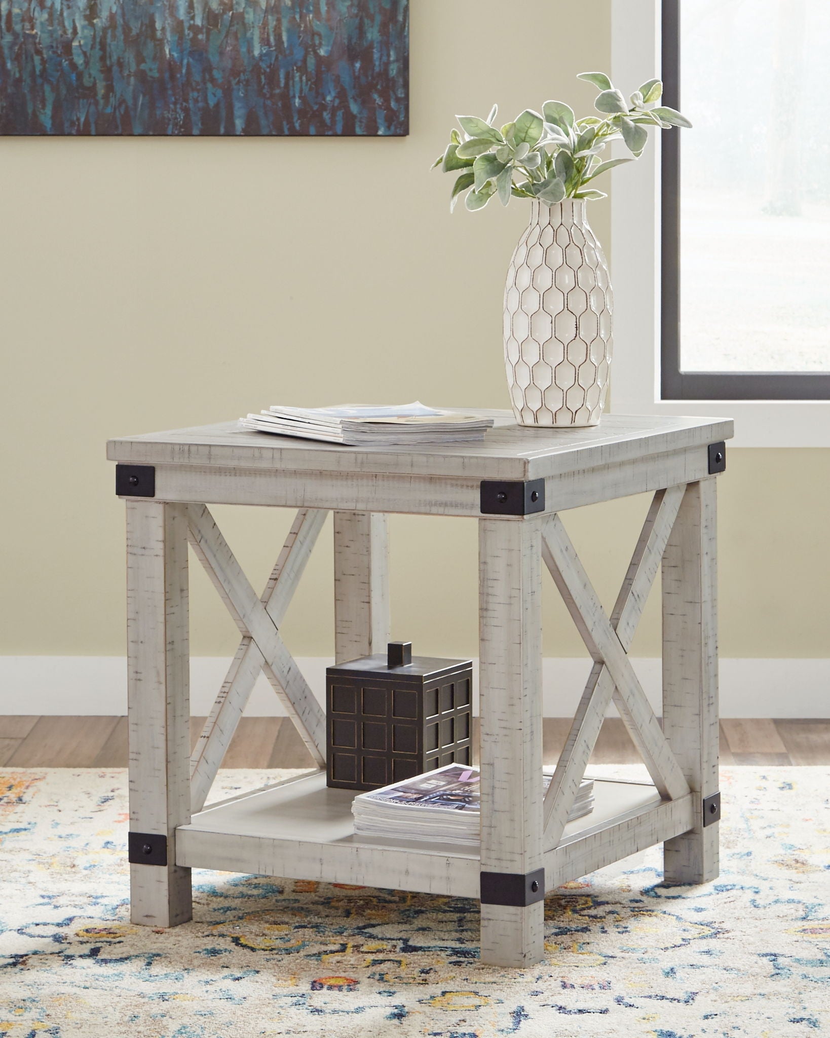 Carynhurst - Whitewash - Rectangular End Table - Urban Living Furniture (Los Angeles, CA)