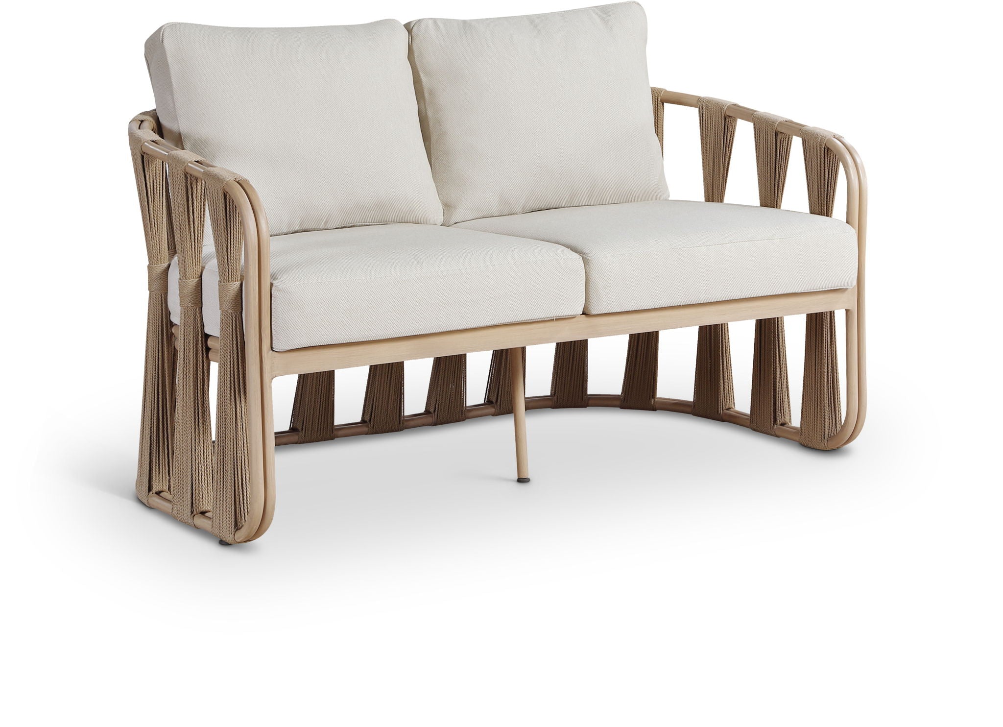 San Pietro - Resilient Waterproof Fabric 60.5" Upholstered Outdoor Patio Loveseat - Urban Living Furniture (Los Angeles, CA)