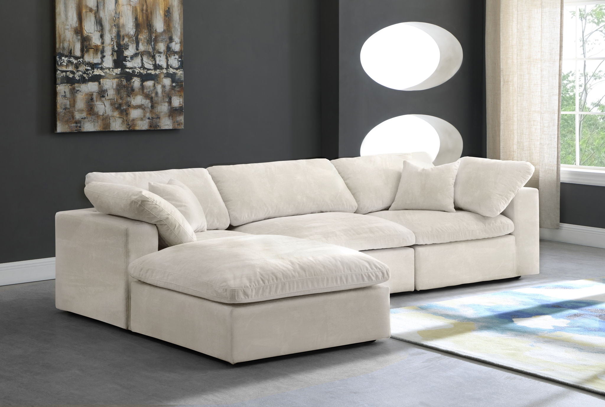 Cozy - 4 Piece Modular Sectional With Chaise - Urban Living Furniture (Los Angeles, CA)
