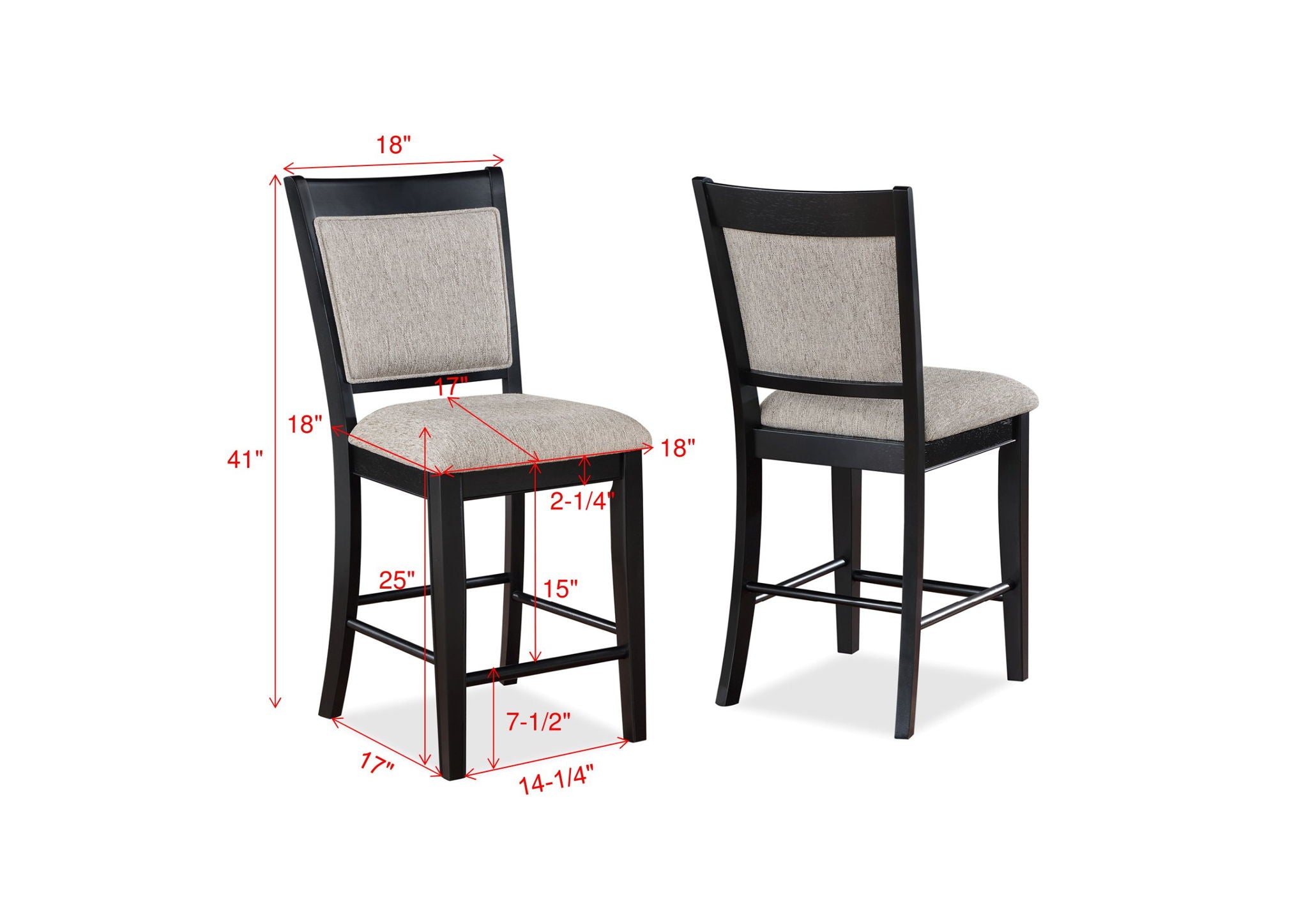 Fulton - Counter Height Chair (Set of 2) - Urban Living Furniture (Los Angeles, CA)
