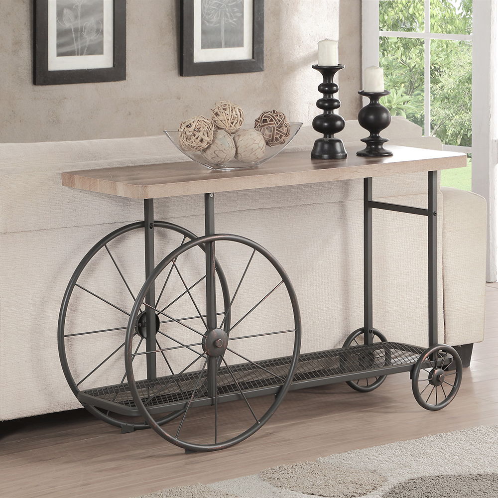 Francie - Sofa Table - Oak & Antique Gray - Urban Living Furniture (Los Angeles, CA)